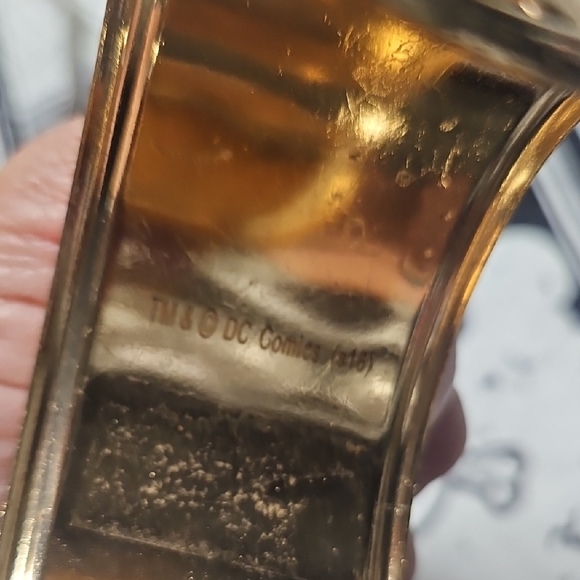 Harley Quinn Cosplay Gold Spiked Cuff Stainless Steel Punk Bracelets Wristband - Picture 4 of 7